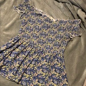 Off the shoulder baby doll top